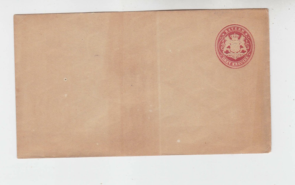 (bayern)3kr stamped cover,Mint t1499