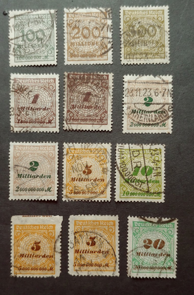 CLASSIC LOT INFLATION VF USED REICH GERMANY DEUTSCHLAND (K18)