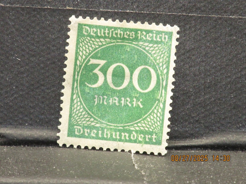The listing is for:(1)1923 300 Mark German Inflation Stamp-LH-See Photos