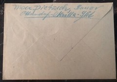 1945 Dresden Germany Cover Post WW2 provisional Circle Overprint To Radeburg