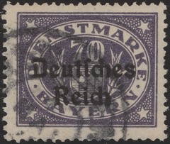 Stamp Germany Official Mi 040-50 Sc O58-68 1920 Dienst Reich Bavaria WWII Used