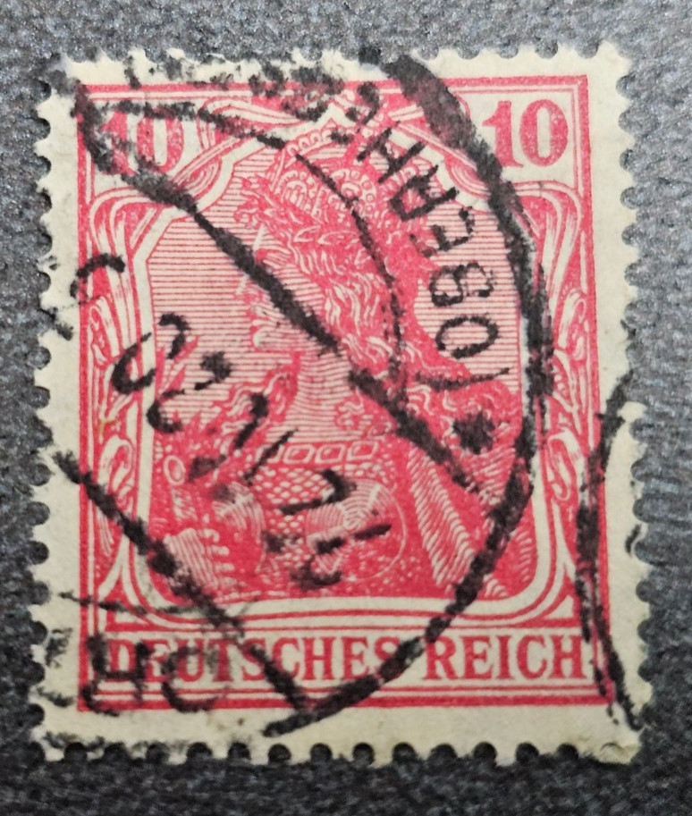 Stamp Germany Deutsches Reich Germania 10 Pfennig 1920 Mi. Nr. 86 [🇩🇪39527-8]