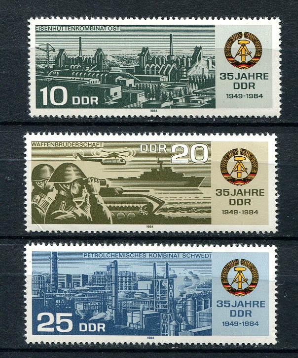 Germany – DDR : 35 years DDR set from 1984 – mint NH