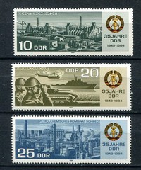 Germany – DDR : 35 years DDR set from 1984 – mint NH