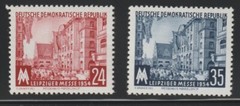 Germany-DDR 1954 Sc # 214-15 Leipzig Fair MNH OG