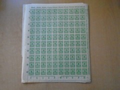 Germany: SG316 1M DM blue & SG318 4M DM green. 9 x 1920s sheets of 100 stamps.