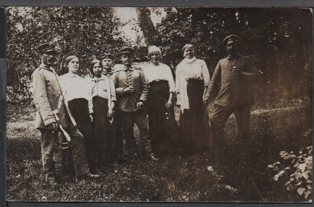 ✔️ GERMANY REICH WWI SOLDIERS EXCELLENT RARE AGED MILITARY PHOTO POSTCARD