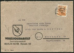 Germany Berlin Soviet Occupation Zone 1948 Commercial Cover Munich 24pf Postage