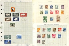 Germany Stamp Collection on 47 Pages, WWII Occupations, Danzig, Thurn++ (KD)