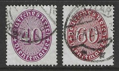 Germany 1927 / 1933 complete set official issues used $ 95.00
