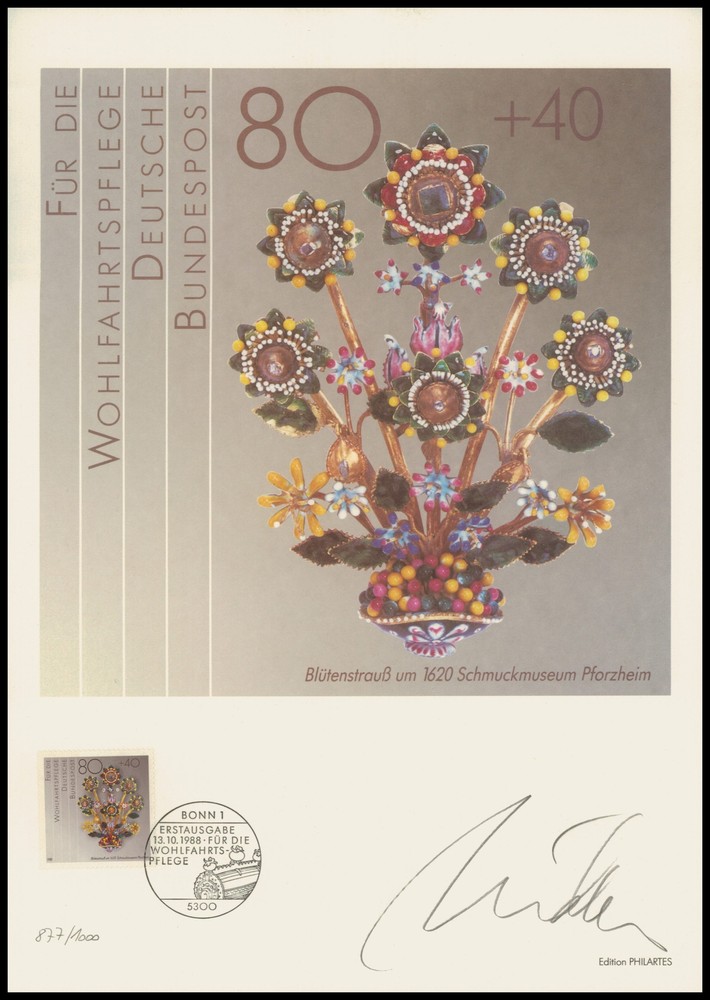 ART-EDITION 1988 GERMANY 1386 PFORZHEIM SCHMUCKMUSEUM – Ltd. 1.000!!