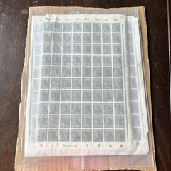 INVESTOR’S LOT OF 6 MOSTLY COMPLETE SHEETS 1948 GERMANY ALLIED CONTROL STAMPS
