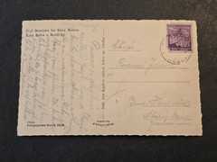 WW2 Nazi German Third Reich Czech Occupied Postcard Christmas 1941 w NSDAP Stamp