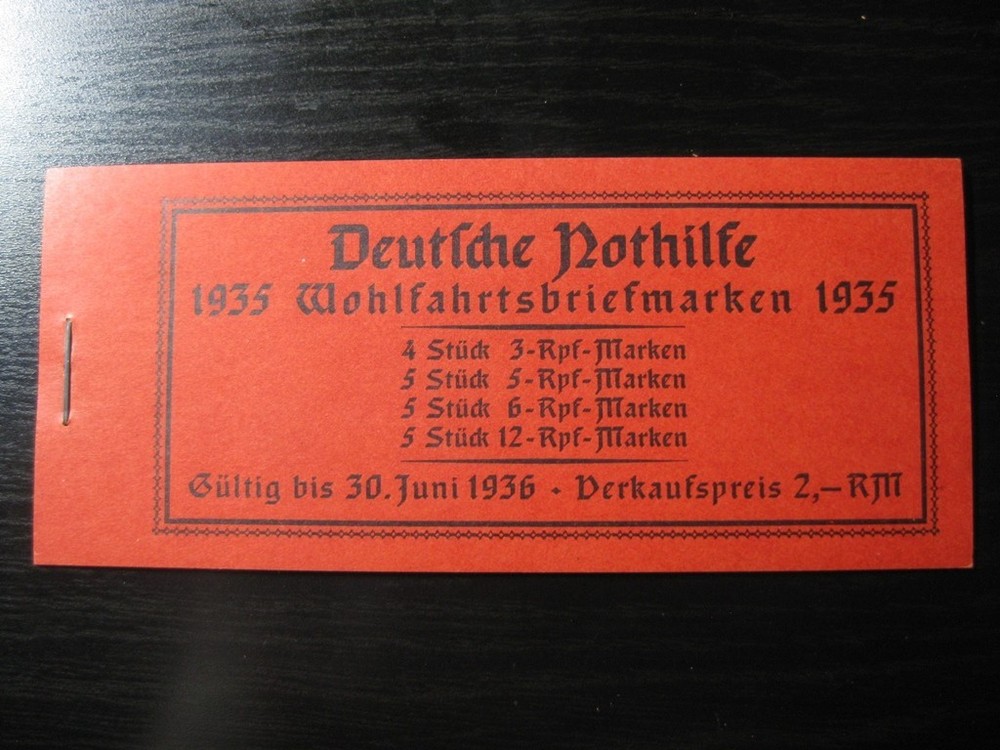 THIRD REICH Mi. #MH 41 scarce mint MNH stamp booklet! CV $215.00