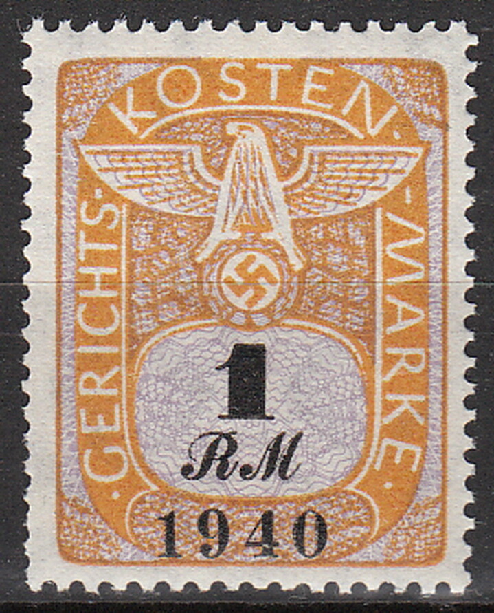 Stamp Germany Poland General Gov’t Revenue WWII Emblem War Court Tax O100 MNH