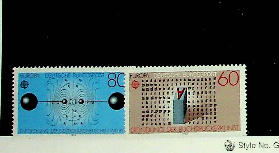 GERMANY Sc 1392-93 NH ISSUE OF 1983 – SCIENCE