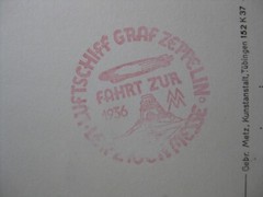 THIRD REICH 1936 very nice Leipziger Messe Zeppelin picture postcard!