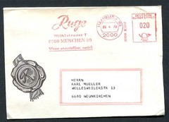 Germany – BRD : Interesting cover from Hamburg 113 (00.4.78) – machine franking