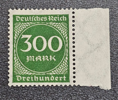 Stamp Germany Deutsches Reich 300 Mark 1923 Mi. Nr. 270 [🇩🇪37471]