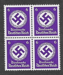 MNH Stamp Block / PF06 Sc095 1942 / WWII official / MNH Third Reich block