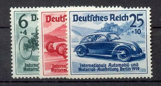 GERMANY 1939 686-688 ** MNH FLAWLESS SET IAA AUTOMOBILE EXHIBITION 110€(48576