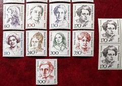 BERLIN 1986 Famous Women Stamp Selection Superb MNH Marginal Blocks