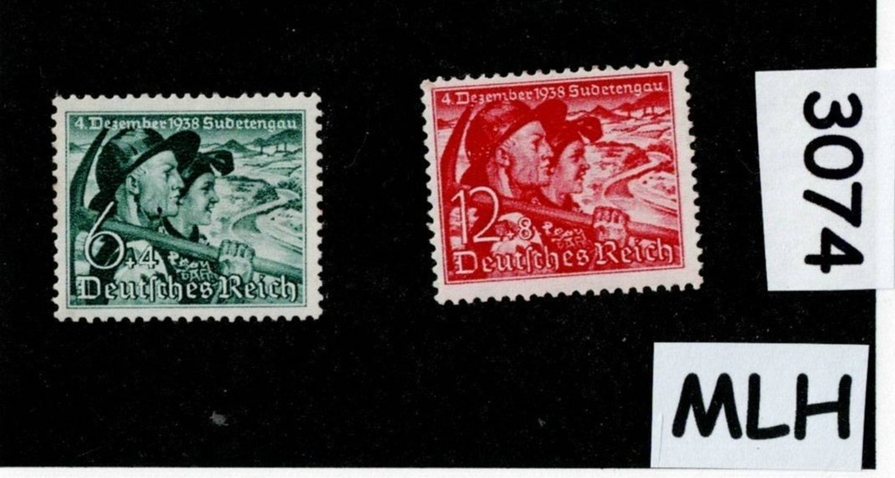 MLH set Sc B132-133 / 1942 / Third Reich Germany / Sudetenland annexed #3074