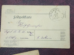 WW1 WWI Imperial German military mail soldiers feldpost postcard lot x 3 1917-18