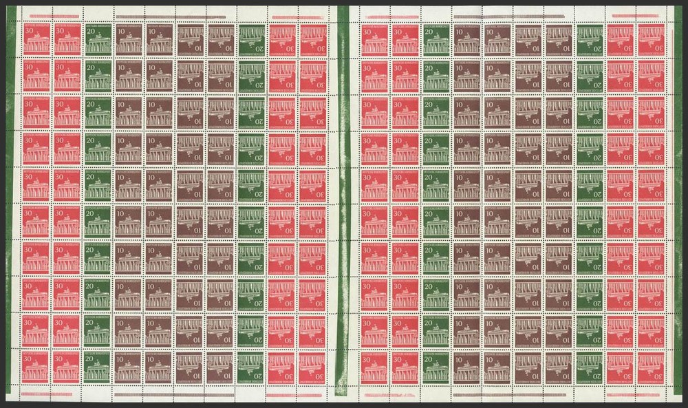 West Germany. ** MNH 1966. 10 P Brown, 20 P Green And 30 P Crimson Red