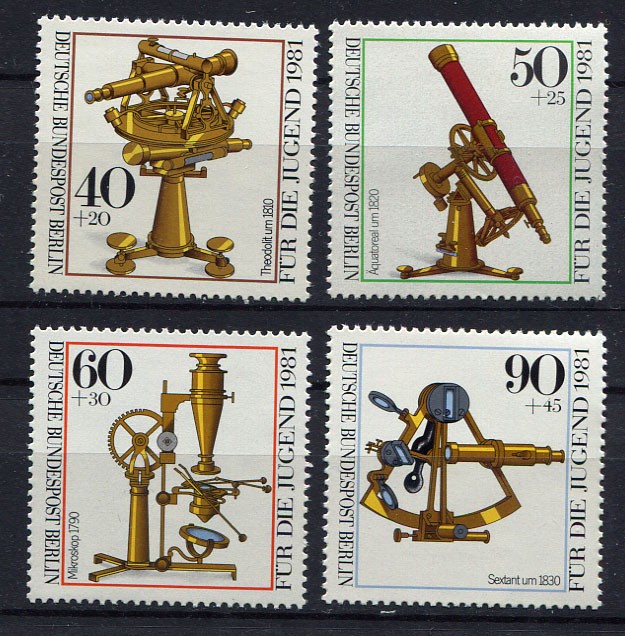 Germany – Berlin : Optical Instruments semi-postal set from 1981 – mint NH