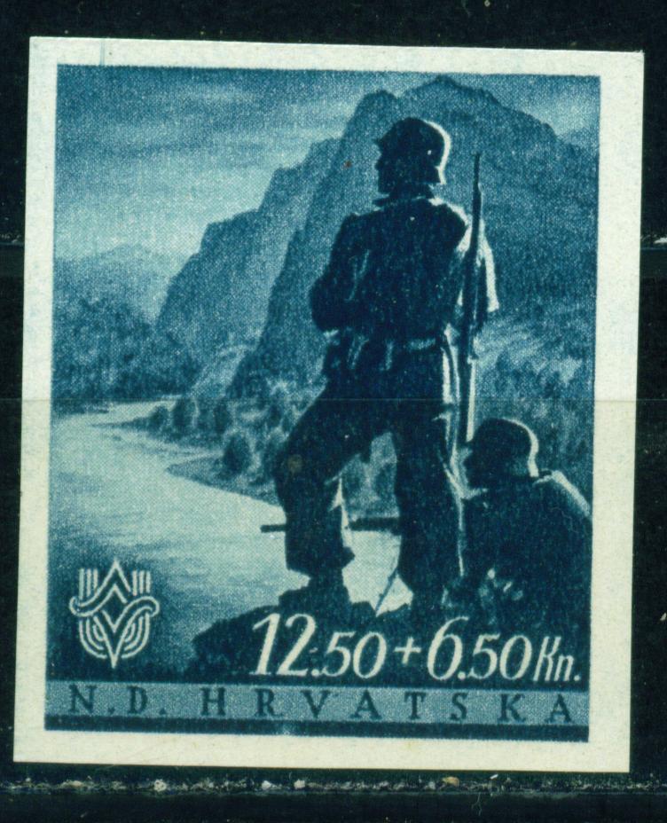 Croatia-Germany Axis WW2 Army Mountain Soldier 1941 MNH A-22
