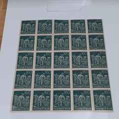 Lot of Weimar Republic Stamps from 1920s Germany, including 40 Pfennig Stamps