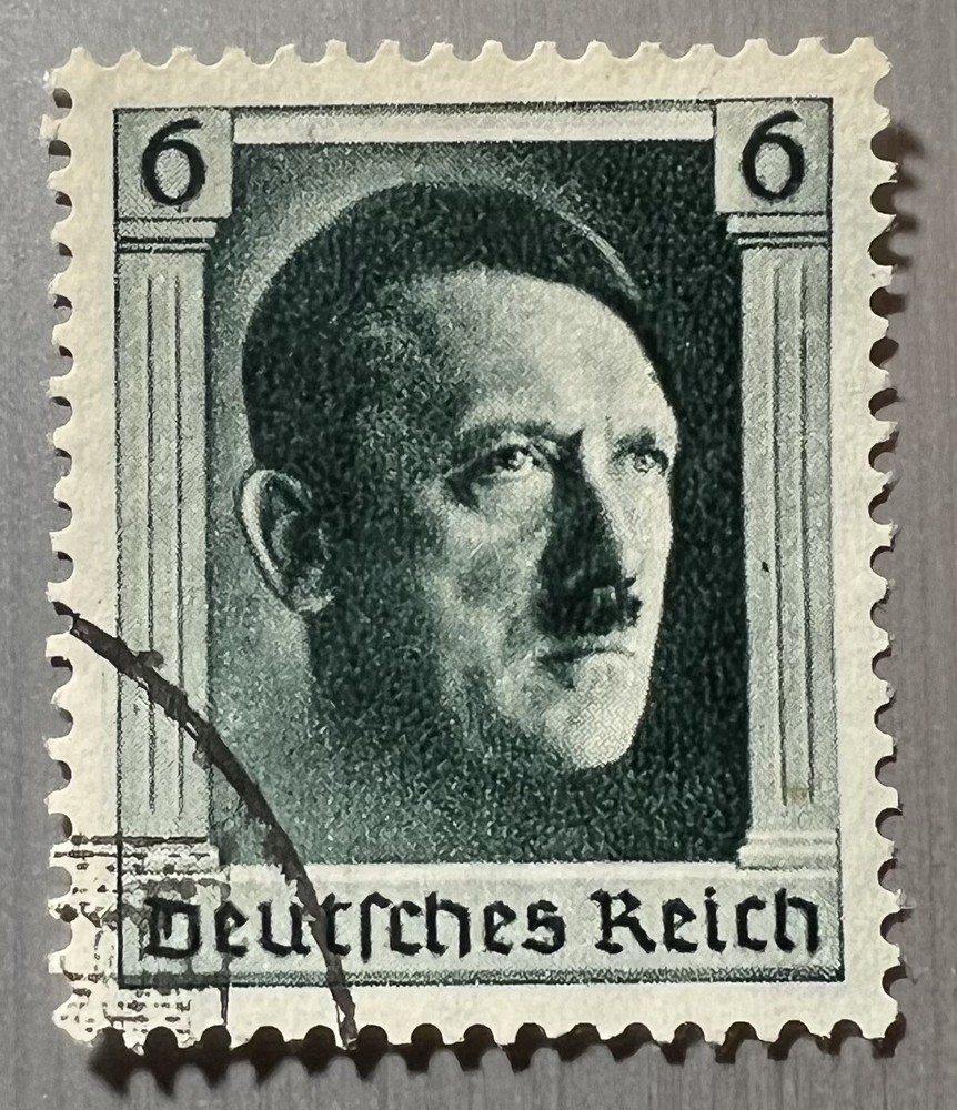 GERMANY – 3RD REICH WWII ERA 1939-45 6PF STAMP CANCELLED