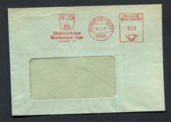 Germany – BRD : Cover from 1972 – Neunkirchen – machine franking and cancel used
