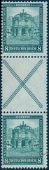 Germany Weimar 1931 Nothilfe Bauwerke Michel S93 MNH Zusammendruck Se-Tena 76741