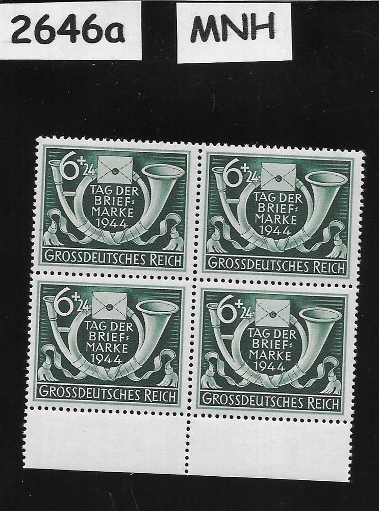 MNH Germany block B288 Third Reich 1944 Stamp day Hitler’s Culture fund #2646a