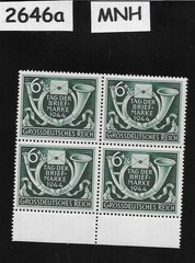 MNH Germany block B288 Third Reich 1944 Stamp day Hitler’s Culture fund #2646a