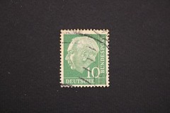 West Germany 1954-57 Theodor Heuss Stamps Lot 10pf 20pf 30pf Used Hamburg