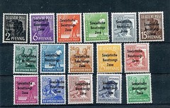 GERMANY SOVIET OCCUPATION ZONE DDR 1948 GENERAL ISSUE 10N1-10N16 PERFECT MNH