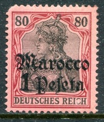 Germany in Morocco 1905 Unused #28