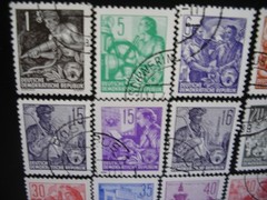 DDR 1952/54- Collection of 64 All Different Stamps Used, Mint
