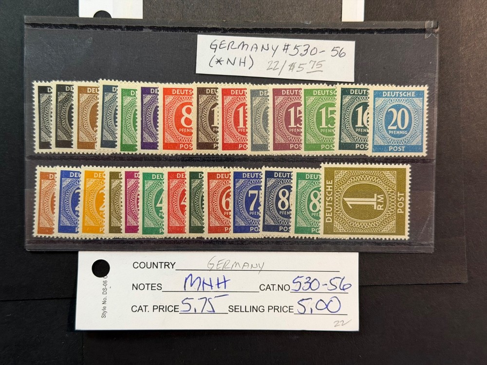 Germany # 530 – 556 MNH 2024 Scott Catalogue Value $ 5.75