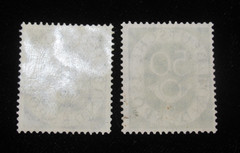 Germany Stamps Sc 679 681 Numeral and Post Horn 1951 30 50 Pfennig Set of 2 Used