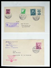 Lot 40450 Stamp collection Sudetenland 1933-1945 including Zeppelins, in albums.