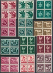 Lot Stamp Germany Blocks WWII Third Reich Serpent Horses Tyrol Peoples Army MNH