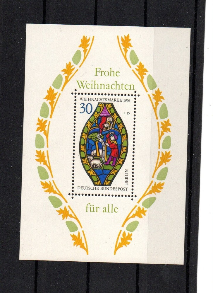 Germany Berlin Sheet No 5 Christmas 1976 (St. Mary’s Window)