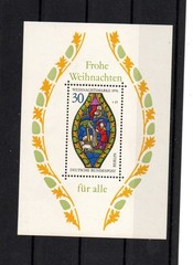 Germany Berlin Sheet No 5 Christmas 1976 (St. Mary’s Window)