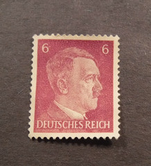 Scott#510, 1941-44, 6 pf., Adolph Hitler Stamp, MNG (Appears Unused)