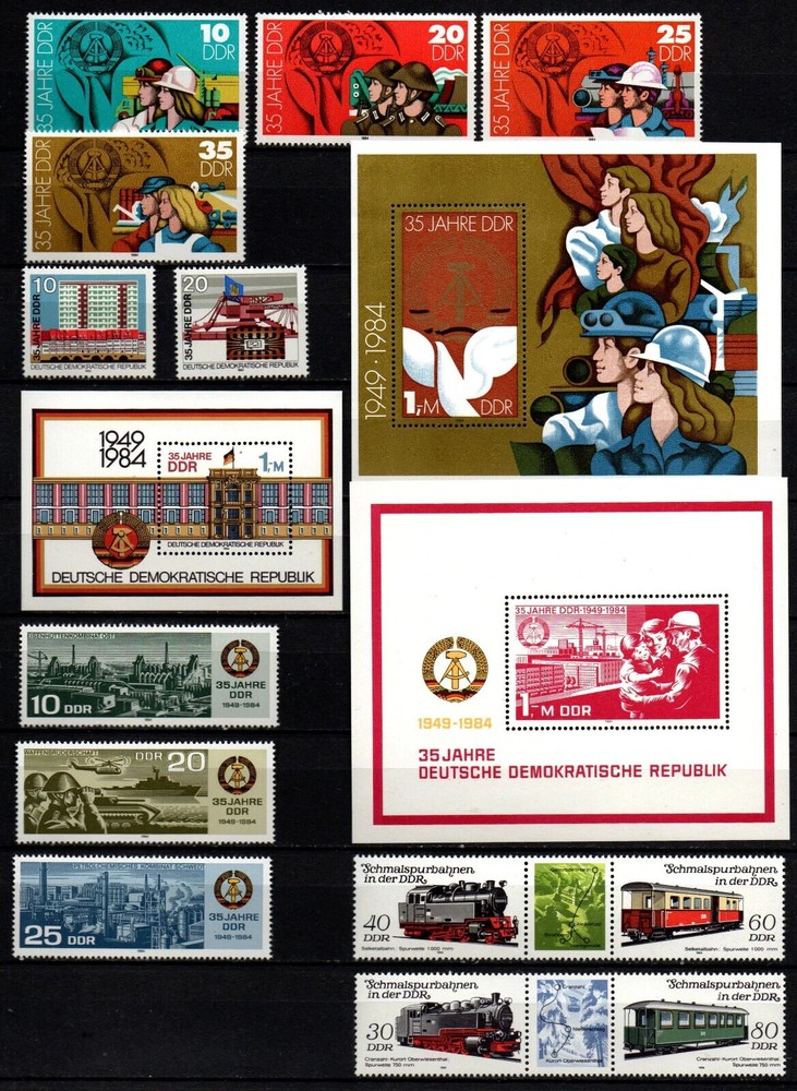 DDR MNH ** issues from 1984