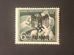 Germany WWII propaganda fantasy overprint (NURNBERG) 6+4 Rpf. MNH /s1 #b25